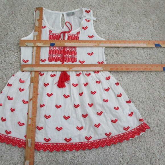 ASOS Embroidered Smock Top white size 4 sheer - Picture 9 of 16